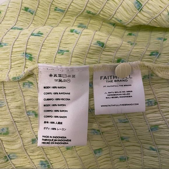 Celebrities favorite Faithful The Brand Gombardy Mini Dress Bisset Floral size 2 - Picture 12 of 13